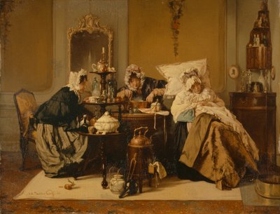 La donna malata, 1866 da Alexander Hugo Bakker Korff
