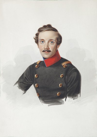 Ritratto di Arist Fyodorovich von Gersdorff 1805-1883, 1840 da Alexander Ivanovich Klünder