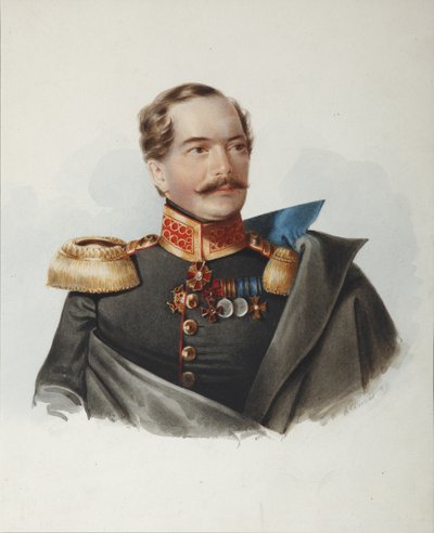 Ritratto del conte Dmitri Alexeevich Shcherbatov 1818-1881 da Alexander Ivanovich Klünder