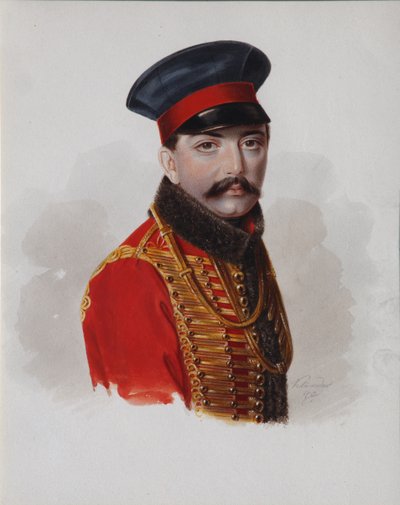 Ritratto del Principe Alexander Fyodorovich Galitzine-Prozorovsky 1810-1898, 1840 da Alexander Ivanovich Klünder