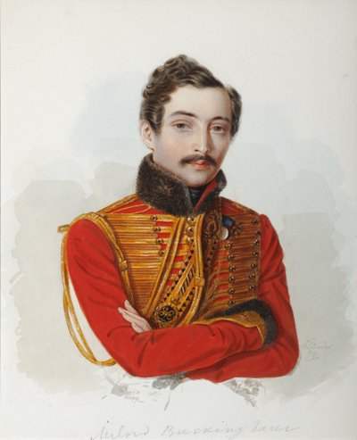 Ritratto di Vladimir Dmitrievich Bakaev 1810-1871, 1839 da Alexander Ivanovich Klünder