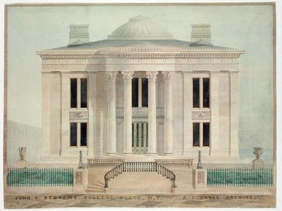 Residenza di John Cox Stevens, New York City da Alexander Jackson Davis