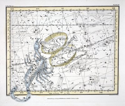 Le costellazioni (Tavola XIX) Bilancia e Scorpione, da 