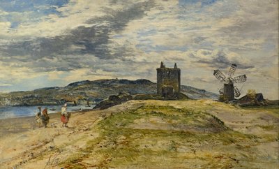 Castello di Broughty, c.1860 da Alexander Jnr. Fraser