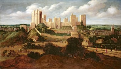 Castello di Pontefract, c.1620-40 da Alexander Keirincx