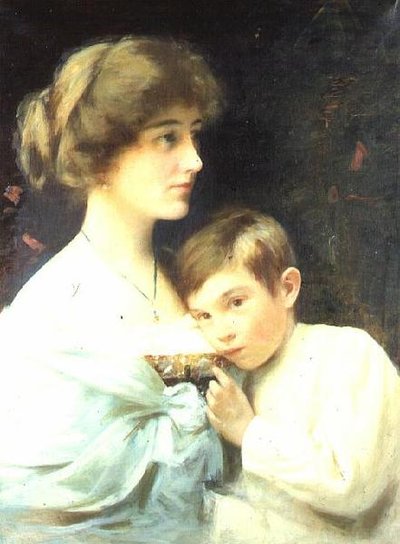 Ritratto di Marian Harford e suo figlio Stuart da Alexander M. Rossi