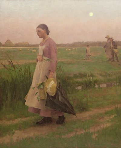 Raccoglitori di luppolo che tornano, 1883 da Alexander Mann