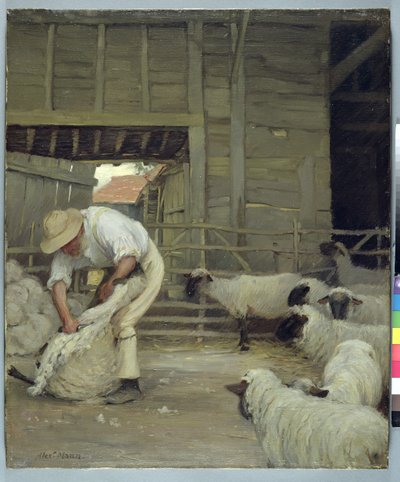 Tosatura delle pecore da Alexander Mann