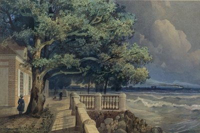 Terrazza nel Palazzo Monplaisir, Peterhof da Alexander Matveyevich Dorogov