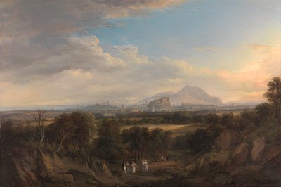 Veduta di Edimburgo da ovest, 1822-1826 da Alexander Nasmyth