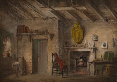 Scenografia per Cuore di Midlothian, Cottage dei Deans da Alexander Nasmyth