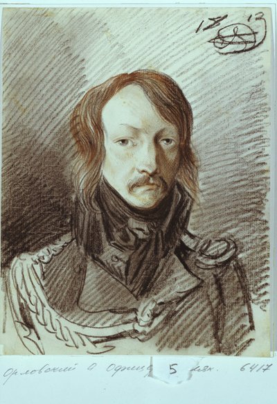 Ritratto di Alexei Pavlovich Lanskoy da Alexander Osipovich Orlowski