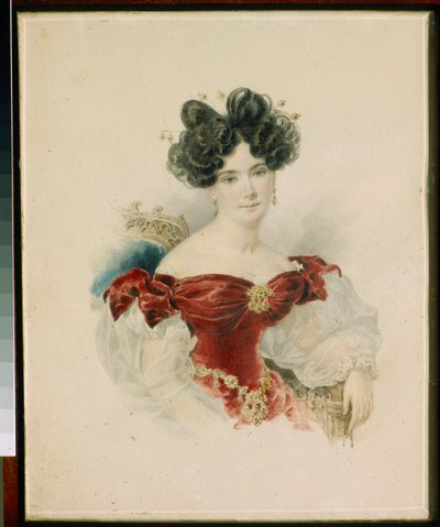 Ritratto della principessa Natalia Viktorovna Kotchoubei da Alexander Pavlovich Briullov