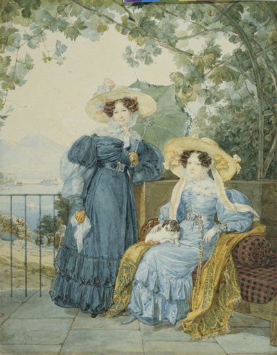 Ritratto della contessa Yekaterina Artemyevna Vorontsova e della principessa Yelena Mikhaylovna Galitzine da Alexander Pavlovich Briullov