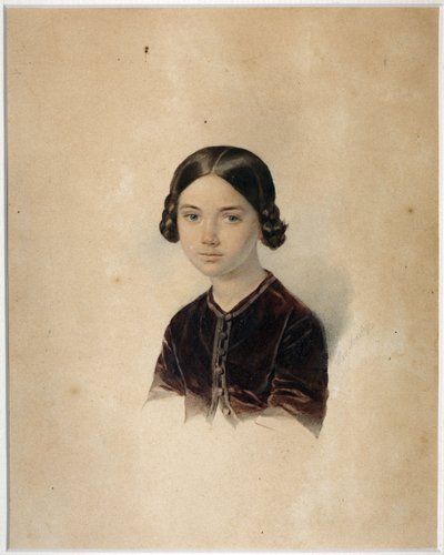 Ritratto di Sofia Alexandrovna Briullowa da Alexander Petrovich Sokolov