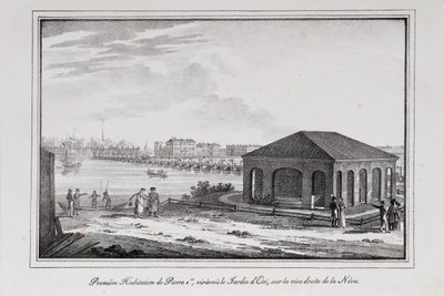 Cabina di Pietro il Grande Serie Vedute di San Pietroburgo da Alexander Pluchart
