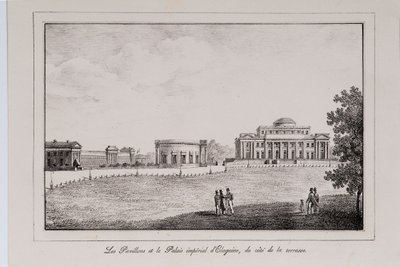 Il Palazzo Yelagin a San Pietroburgo, Serie Vedute di San Pietroburgo da Alexander Pluchart