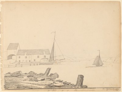 Sbarco sul Fiume Hudson [recto] da Alexander Robertson