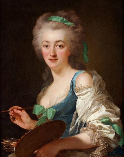 Ritratto di Anne Vallayer-Coster 1744-1818, 1783 da Alexander Roslin