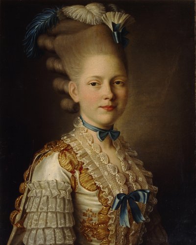 Ritratto della Contessa Kh. Obolenskaya, ca 1776 da Alexander Roslin