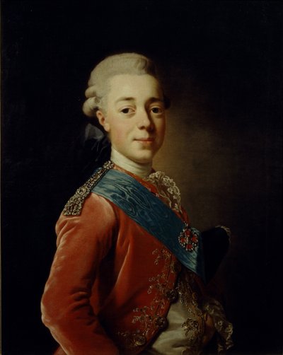 Ritratto del Granduca Pavel Petrovich da Alexander Roslin