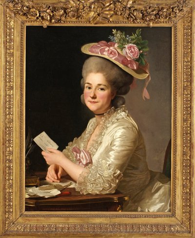 Ritratto di Marie Emilie Cuivilliers da Alexander Roslin