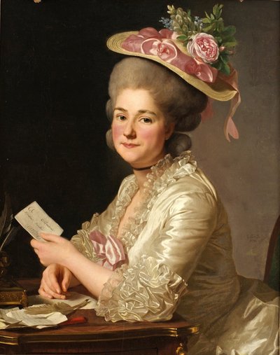 Ritratto di Marie Emilie Cuivilliers, nata Boucher da Alexander Roslin