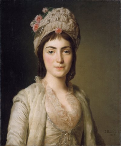 Ritratto di Zoie Ghica, la Principessa di Moldavia, 1777 da Alexander Roslin