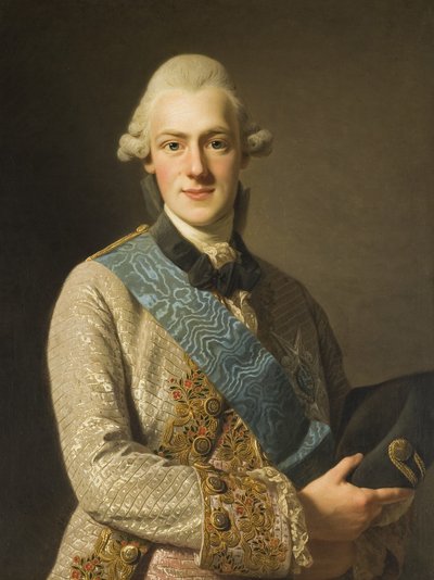 Svedese: Fredrik Adolf, 1750-1803, Principe di Svezia, fratello di Gustavo III Duca Fredrik Adolf, fratello di Gustavo III da Alexander Roslin