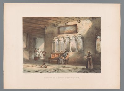 Vista sul monastero della Basilica di Nostra Signora a Tongeren da Alexander Schaepkens