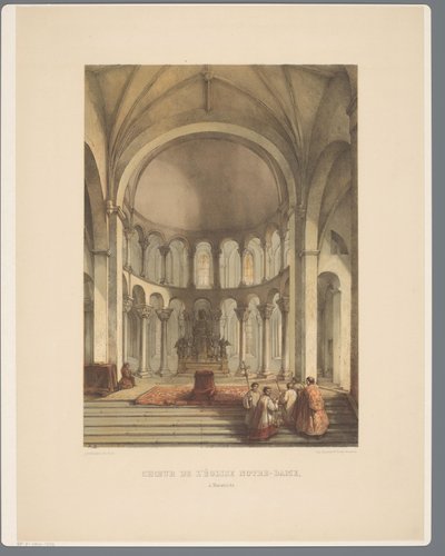 Interno della Basilica di Nostra Signora a Maastricht da Alexander Schaepkens