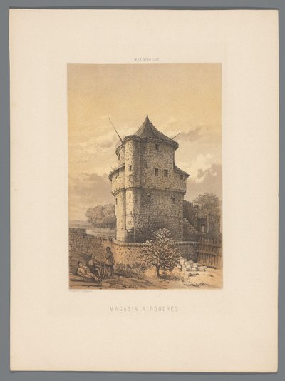 Torre della polvere di Wycker a Maastricht Magasin à poudres (titolo sull
