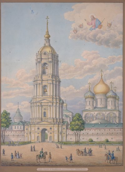 Il Nuovo Monastero del Salvatore a Mosca, 1851 da Alexander Sergeyevich Kutepov