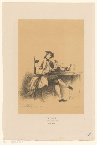 Autoritratto di Cornelis Troost da Alexander Ver Huell