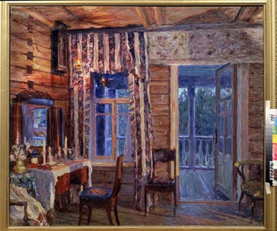Interno con lampada a icona da Alexander Viktorovich Moravov