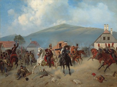 Scaramuccia durante la Rivoluzione ungherese del 1848-1849, 1881 da Alexander Villevalde