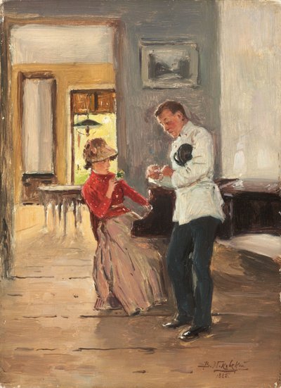 La dichiarazione, 1885 da Alexander Vladimirovich Makovsky