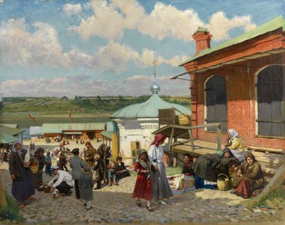 Veduta di Plyos, 1918 da Alexander Vladimirovich Makovsky
