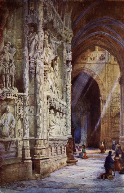 Il deambulatorio, Cattedrale di Burgos da Alexander Wallace Rimington