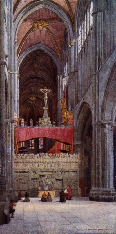 La navata della cattedrale di Avila da Alexander Wallace Rimington