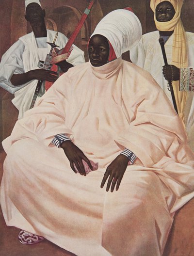 Barma Mata, Sultano di Zinder (studio per il ritratto), da Dessins et Peintures d