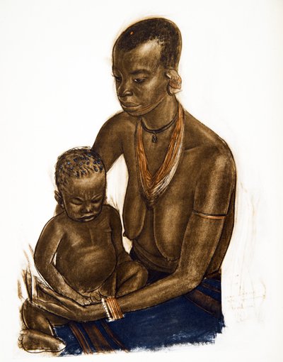 Femme MGogo con suo figlio (Dodoma), da Dessins et Peintures d