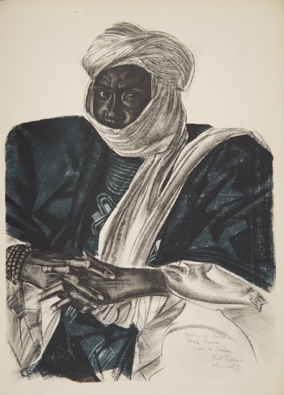 Mohamed Salek, detto Doud Moura, Sultano del Ouadai (Fort Lamy), da Dessins et Peintures d