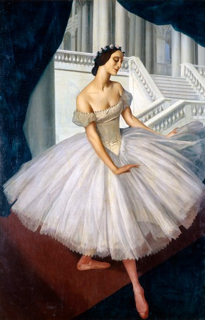 Ritratto della ballerina Anna Pavlova 1881-1931, 1924 da Alexander Yevgenyevich Yakovlev