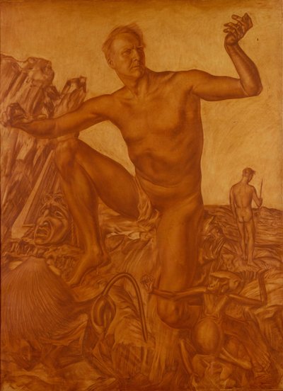 Ritratto del cantante Fëdor Šaljapin 1873-1938, 1917 da Alexander Yevgenyevich Yakovlev