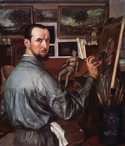 Autoritratto, 1917 da Alexander Yevgenyevich Yakovlev