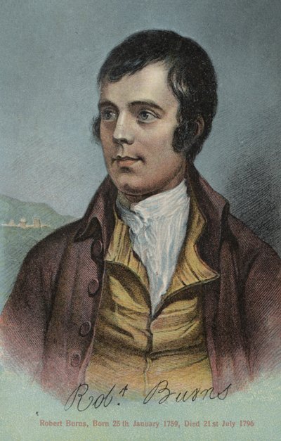 Robert Burns, poeta scozzese da Alexander after Nasmyth