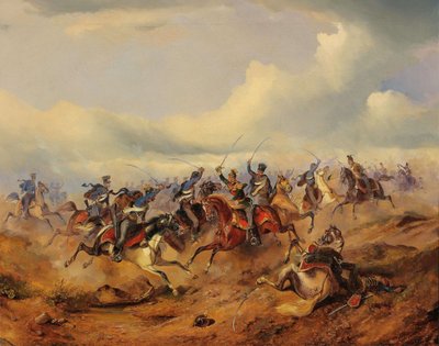 Una scena dalla Rivoluzione Ungherese del 1848-1849, c. 1850 da Alexander von Bensa