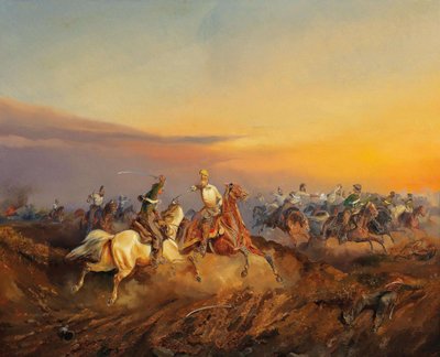 Una scena dalla Rivoluzione Ungherese del 1848-1849, c. 1850 da Alexander von Bensa