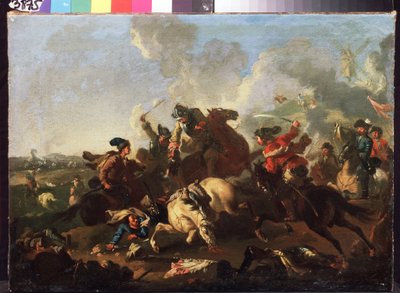 Scena della battaglia di Poltava da Alexander von Kotzebue